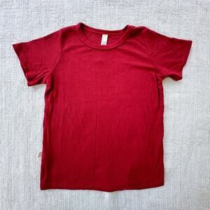 Childhoods Red Ribbed Tee VGUC 4T